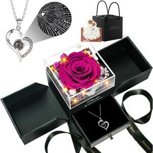 Mothers Day Gifts,‎ Heart Necklace I Love You in 100 Languages Women's Gift